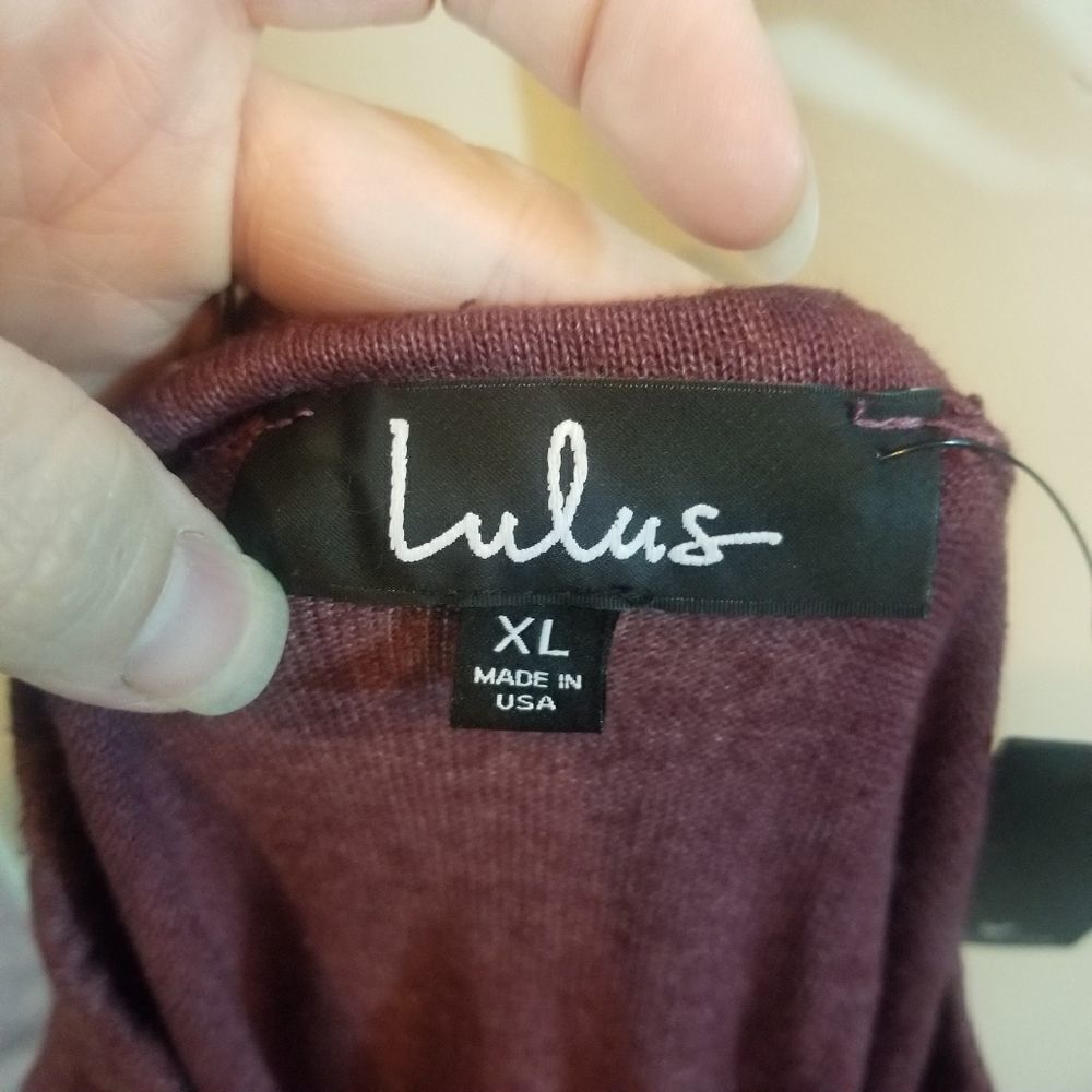 Lulus Cozy Red Pullover Size XL - Picture 4 of 5